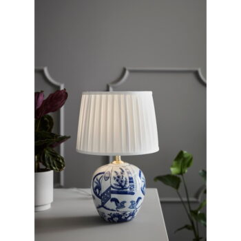 Modro-biela stolová lampa Markslöjd Goteborg, výška 48 cm - Image 3
