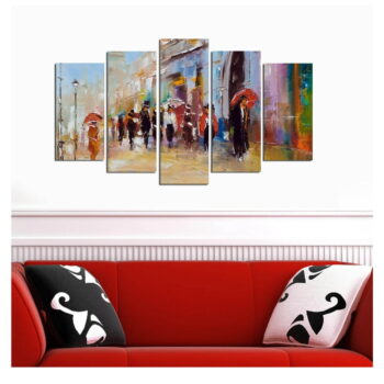 Obrazy v súprave 5 ks 20x60 cm – Wallity - Image 2