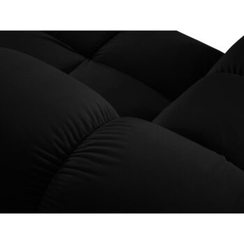 Čierna zamatová pohovka 379 cm Bellis – Micadoni Home – Obrázok 6