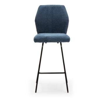 Svetlomodré barové stoličky v súprave 4 ks 65 cm Bei - Marckeric – Obrázok 2