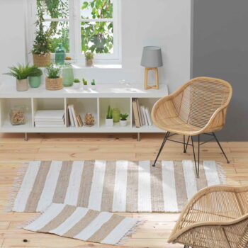 Koberec v bielo-prírodnej farbe 120x170 cm Sagane – douceur d'intérieur - Image 2