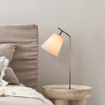 Stolová lampa v bielej a bronzovej farbe (výška 67 cm) Salihini – Opviq lights – Obrázok 4