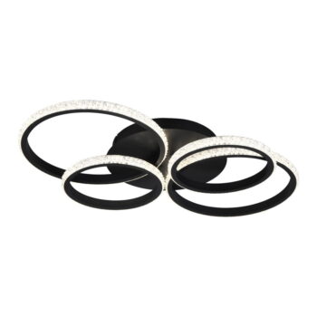 Čierne LED stropné svietidlo 49.5x65.5 cm Cires – Trio - Image 4