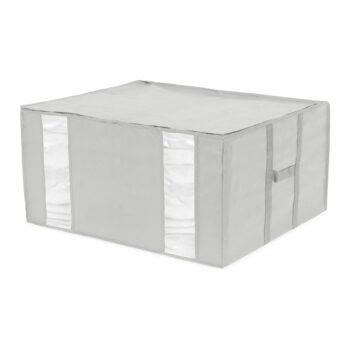 Vákuový/vystužený látkový úložný box na oblečenie 56x42x33 cm Granit – Compactor - Image 2