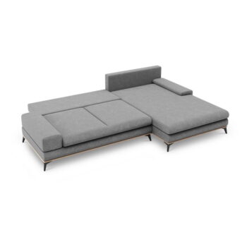 Sivá rozkladacia rohová pohovka Windsor & Co Sofas Planet, pravý roh - Image 5
