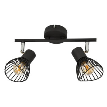 Čierne stropné svietidlo s kovovým tienidlom 39x8 cm Fly – Candellux Lighting - Image 4