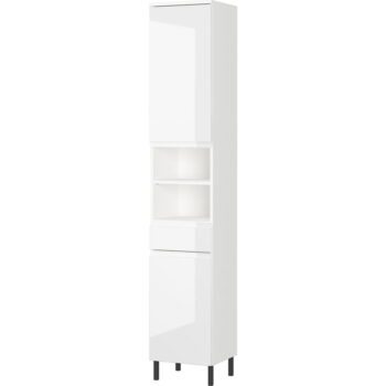 Biela vysoká kúpeľňová skrinka 34x190 cm Salinas - Germania – Obrázok 2
