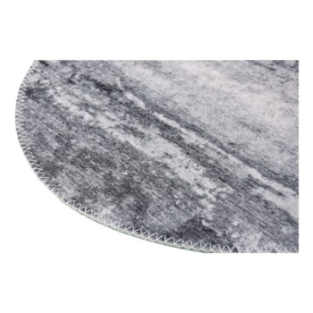 Sivý umývateľný okrúhly koberec ø 80 cm – Vitaus - Image 3