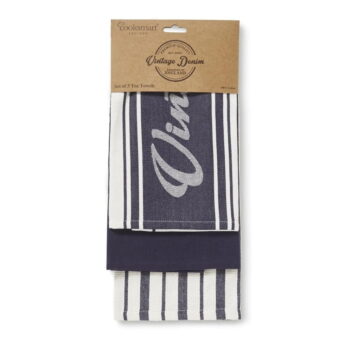 Utierky, zástera a chňapka v súprave 5 ks Oxford Denim – Cooksmart ® – Obrázok 8