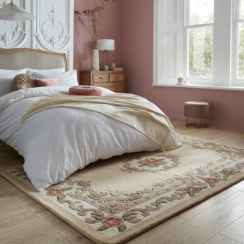 Béžový vlnený koberec Flair Rugs Aubusson, 75 × 150 cm - Image 2