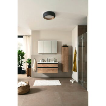 Čierne LED stmievateľné stropné svietidlo Wood – Fischer & Honsel - Image 2