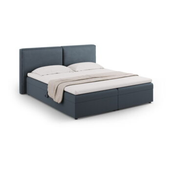 Modrá boxspring posteľ s úložným priestorom 180x200 cm Arendal – Cosmopolitan Design - Image 2