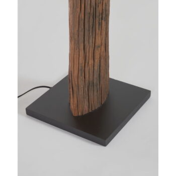 Bielo-hnedá stojacia lampa s textilným tienidlom (výška 175 cm) Powell – Kave Home - Image 8