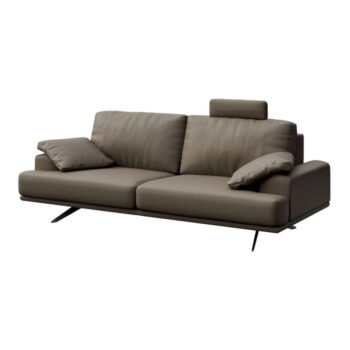 Svetlohnedá kožená pohovka 220 cm Prado – MESONICA - Image 2