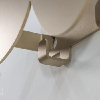 Béžový kovový nástenný vešiak Tumulo – Spinder Design – Obrázok 5
