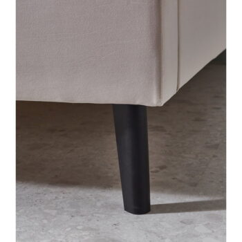 Béžová čalúnená dvojlôžková posteľ 140x200 cm Leira – Meise Möbel – Obrázok 10