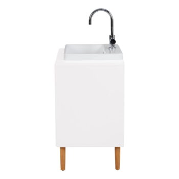 Biela závesná skrinka s umývadlom bez batérie 80x62 cm Color Bath – Tom Tailor – Obrázok 9