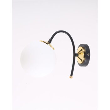 Biele/čierne nástenné svietidlo ø 15 cm Yoyo – Squid Lighting - Image 3