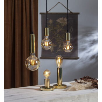 Teplá LED/filamentová žiarovka E27, 1 W Vintage Gold – Star Trading - Image 5