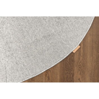 Svetlosivý vlnený okrúhly koberec ø 120 cm Morphic Botanica – Agnella - Image 5
