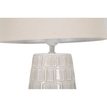 Krémová keramická stolová lampa s textilným tienidlom (výška 44,5 cm) Hole – Mauro Ferretti - Image 3