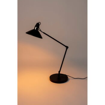 Čierna stolová lampa s kovovým tienidlom (výška 70 cm) Jona – White Label - Image 2