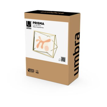 Kovový stojací/na stenu rámček v zlatej farbe 15x20 cm Prisma – Umbra - Image 2