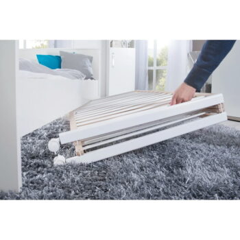 Skladacia postieľka na kolieskach v bielo-prírodnej farbe 60x120 cm Fold up – Roba – Obrázok 5