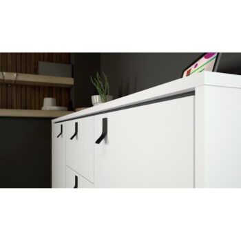 Biela komoda Tvilum Ry, 150 x 72 cm - Image 6