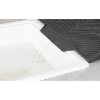 Tmavosivý odkvapkávač Wenko Neli, 20 x 40 cm – Obrázok 3