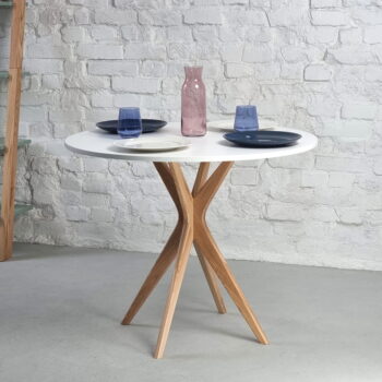 Okrúhly jedálenský stôl ø 70 cm Jubi – Ragaba - Image 3