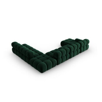 Zelená zamatová pohovka 379 cm Bellis – Micadoni Home – Obrázok 4