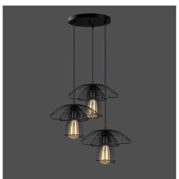 Čierne závesné svietidlo Squid Lighting Root, výška 117 cm - Image 2