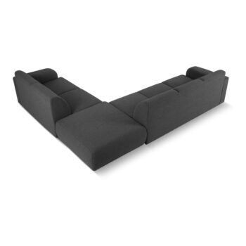 Tmavosivá rohová pohovka z textílie bouclé (pravý roh) Molino – Micadoni Home - Image 3