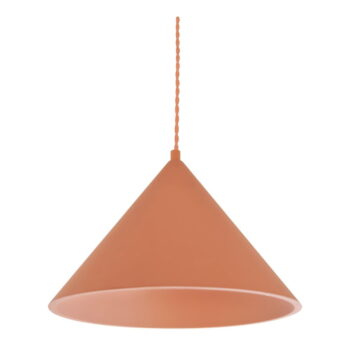 Závesné svietidlo v tehlovej farbe s kamenným tienidlom ø 30 cm Vilma – SULION - Image 4