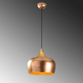 Závesné svietidlo v zlatej farbe s kovovým tienidlom ø 30 cm Berceste – Opviq lights - Image 4