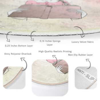 Detský koberec ø 80 cm Comfort – Mila Home - Image 6