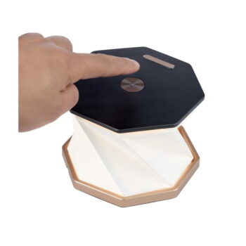 Čierna LED stolová lampa (výška  18 cm) Twist Hexagon – Gingko – Obrázok 9