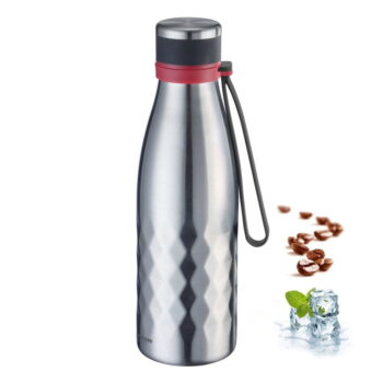 Svetlosivá cestovná antikoro-silikónová fľaša 550 ml Viva – Westmark – Obrázok 4