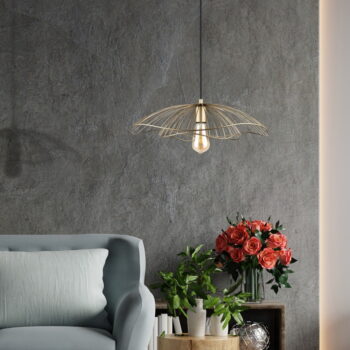 Závesné svietidlo v zlatej farbe Squid Lighting Root, výška 111 cm - Image 3