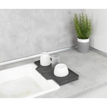 Tmavosivý odkvapkávač Wenko Neli, 20 x 40 cm – Obrázok 4