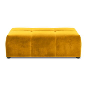 Žltý zamatový modul pohovky Rome Velvet - Cosmopolitan Design - Image 2