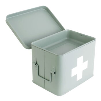 Mentolovozelená kovová lekárnička PT LIVING Medicine, šírka 21,5 cm – Obrázok 2