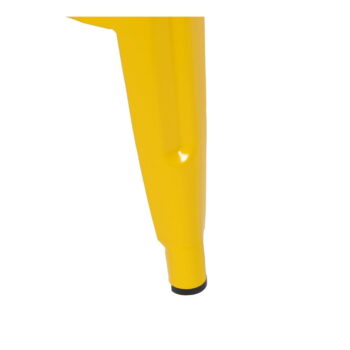 Žlté kovové barové stoličky v súprave 2 ks (výška sedadla 61 cm) – Ixia - Image 3