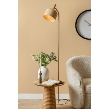 Svetlohnedá stojaca lampa s kovovým tienidlom (výška 164 cm) Smart – Leitmotiv - Image 2