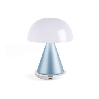Bielo-svetlomodrá LED stolná lampa (výška 17 cm) Mina L – Lexon – Obrázok 5