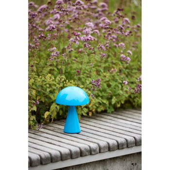 Modrá LED stmievateľná stolová lampa (výška 20 cm) Mush – Hübsch – Obrázok 7