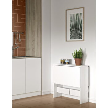 Rozkladací jedálenský stôl s bielou doskou 76x28 cm Papillon – TemaHome - Image 8