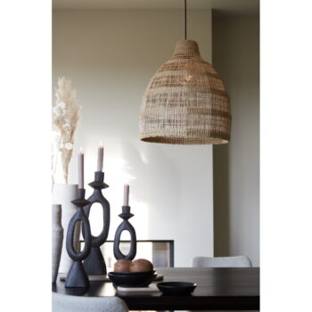 Závesné svietidlo v prírodnej farbe s tienidlom z morskej trávy ø 50 cm Sagar – Light & Living - Image 4