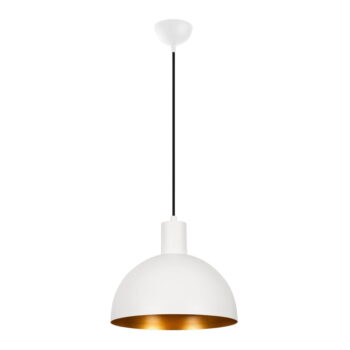 Závesné svietidlo v bielej a zlatej farbe s kovovým tienidlom ø 30 cm Sivani – Opviq lights - Image 4